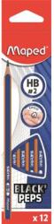 Maped Grafitceruza HB háromszögletű Black Peps Navy 12 db