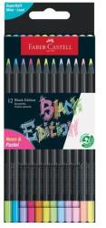 Faber-Castell Black Edition Színes ceruza készlet háromszögletű 6+6 neon és pasztell szín (116410)