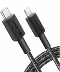 Anker USB 2.0 Type C Lightning Töltő/adat Fekete 1.8m A81B6G11 (A81B6G11)
