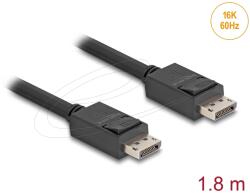 Delock DisplayPort 2.1 Összekötő Fekete 1.8m 81175 (81175)