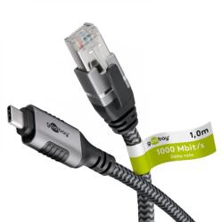 Goobay USB 3.0 Type C UTP Átalakító Fekete 1m 70696 (70696)
