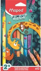 Maped Jungle Fever Színes ceruza készlet vastag 12 különböző szín (863700)