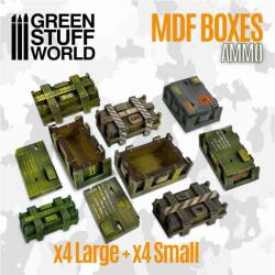Green Stuff World GSW11654 Téglalap alakú fa MDF dobozok (4+4 darabos szett) (GSW11654)