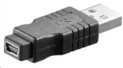 PremiumCord USB Mini USB Átalakító Fekete 3cm kur-10 (kur-10)