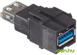 Bachmann USB 3.0 Keystone Fekete 3cm 917.120 (917.120)