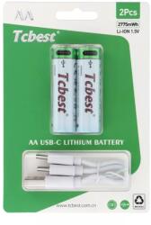 Tcbest Újratölthető R6 ceruza akku (AA) 750mah 2db