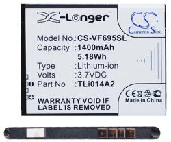 Cameron Sino Alcatel OT-2008G CAMERON SINO Li-Ion akku 3.7V/1400mAh, Vodafone TLi014A2 kompatibilis, FEKETE (CS-VF695SL)