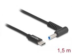 Delock Laptop töltőkábel USB Type-C apa - HP 4.5 x 3.0 mm apa (87971)