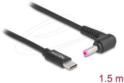 Delock Laptop töltőkábel USB Type-C apa - HP 4.8 x 1.7 mm apa (87973)
