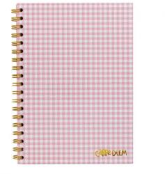 Pukka Pad Carpe Diem Spirálfüzet B5 vonalas 80 lap FSC rózsaszín kockás (9377-CD)