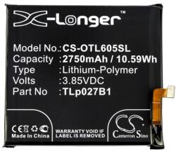 Cameron Sino Alcatel Idol 5 CAMERON SINO Akku 2750mAh LI-Polymer CAC2710006C1/TLp027A1/TLp027B1 kompatibilis (CS-OTL605SL)