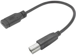 Act Connectivity USB-C USB-B Átalakító Fekete 20cm AC7462 (AC7462)