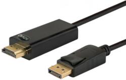 SAVIO DisplayPort HDMI Átalakító Fekete 1.5m CL-56 (CL-56)