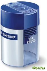 STAEDTLER Kétlyukú tartályos hegyező kék