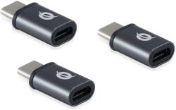Conceptronic USB 2.0 Type C Átalakító Szürke 3cm DONN05G (DONN05G)