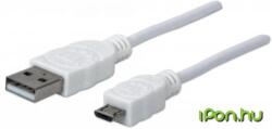 Manhattan USB Micro USB Átalakító Fehér 1m 323987 (323987)