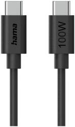 Hama USB 2.0 Type C Töltő/adat Fekete 1.2m 86448 (86448)