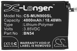 Cameron Sino Redmi Note 9 CAMERON SINO Li-Polymer akku 3.85V/4800mAh Xiaomi BN54 kompatibilis FEKETE (CS-MUN900SL)