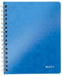 Leitz Wow Spirálfüzet A5 kockás 80 lap kék (46410036)
