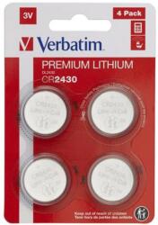Verbatim CR2430 Lithium gombelem (CR) 4db (49534)