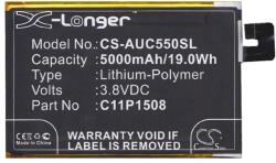 Cameron Sino Asus Zenfone Max CAMERON SINO Li-Polymer akku 3.8V/5000mAh, Asus C11P1508 kompatibilis, FEKETE (CS-AUC550SL)