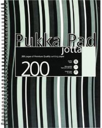 Pukka Pad Jotta Pad A4 PP 200 oldalas vonalas spirálfüzet csíkos fekete (A15551081)