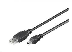 PremiumCord USB Mini USB Átalakító Fekete 20cm ku2m02a (ku2m02a)