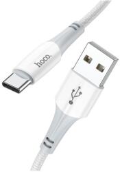 hoco. X70 adatkábel USB - Type-C, cipőfűző, FEHÉR (X70_USB_LIGHTNING_W TYPE-C)