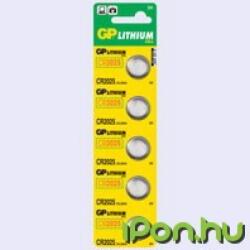 GP Batteries CR2025 Lithium gombelem (CR) 5db (GPCR2025-7C5)