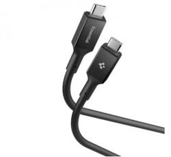 Spigen ESSENTIAL EB10020CC adatkábel Type-C - Type-C, 200cm, FEKETE (ACA09460)