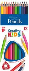 ICO Creative kids Színes ceruza készlet háromszögletű 12 különböző szín (7140148002)