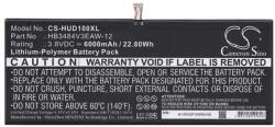 Cameron Sino Li-Polymer akku 3.8V/6000mAh, Huawei HB3484V3EAW-12 kompatibilis, FEKETE (CS-HUD100XL)