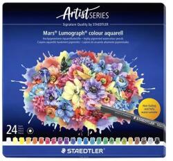 STAEDTLER Mars Lumograph 104 Akvarell színes ceruza készlet hatszögletű fémdobozos 24 szín (104 M24)