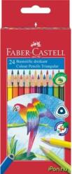 Faber-Castell Színes ceruza készlet háromszögletű Papagáj 24 különböző szín