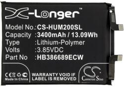 Cameron Sino Li-Polymer akku 3.85V/3400mAh, Huawei HB386689ECW kompatibilis, FEKETE (CS-HUM200SL)