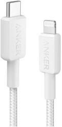 Anker USB 2.0 Type C Lightning Töltő/adat Fehér 1m A81B5G21 (A81B5G21)