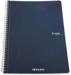 Fedrigoni Ecoqua A4 70 lapos vonalas spirálfüzet sötétkék (19290204)