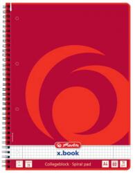 Herlitz 00306456 College A4 80lapos lefűzhető kockás spirálfüzet (00306456)