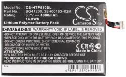 Cameron Sino HTC Flyer CAMERON SINO Li-Polymer akku 3.7V/4000mAh, HTC 35H00163-00M kompatibilis, FEKETE (CS-HTP510SL)