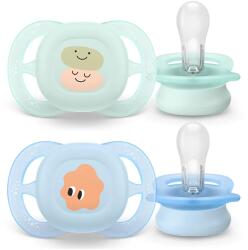 Philips Avent Soother Ultra start 0-2hó 2db kék-zöld mintás (SCF075/04)