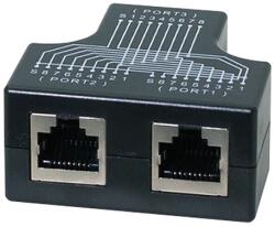 LogiLink Kábelmegosztó adapter 1x RJ45 aljzat 2x RJ45 aljzathoz MP0138 (MP0138)