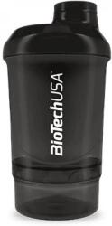 BioTechUSA Wave Shaker Keverőpalack 600 ml fekete-füst (24010301)