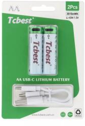 Tcbest Újratölthető R6 ceruza akku (AA) 950mah 2db