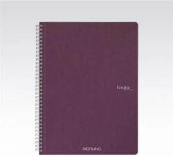 Fedrigoni Ecoqua A4 70 lapos sima spirálfüzet lila (19290012)