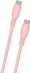 Cellect USB 2.0 Type C Összekötő Rózsaszín 1m MDCU-SIL-TYPEC-P (MDCU-SIL-TYPEC-P)