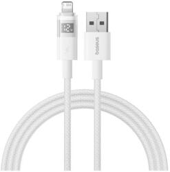 Baseus DISPLAY II adatkábel USB-Lightning 2.4A 200cm fehér P10382700211-01 (P10382700211-01)