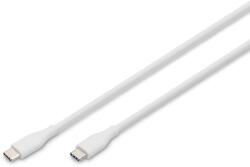 ASSMANN USB 2.0 Type C Összekötő Fehér 50cm AK-300341-005-W (AK-300341-005-W)