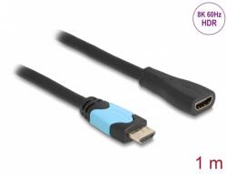 Delock HDMI 2.1 Hosszabbító Fekete 1m 81997 (81997)