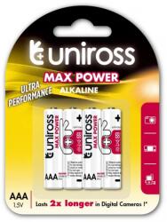 Uniross Max Power mikro ceruza elem (AAA) 4db