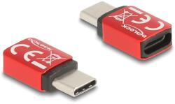 Delock USB 2.0 Type C Táp Piros 3cm 60689 (60689)